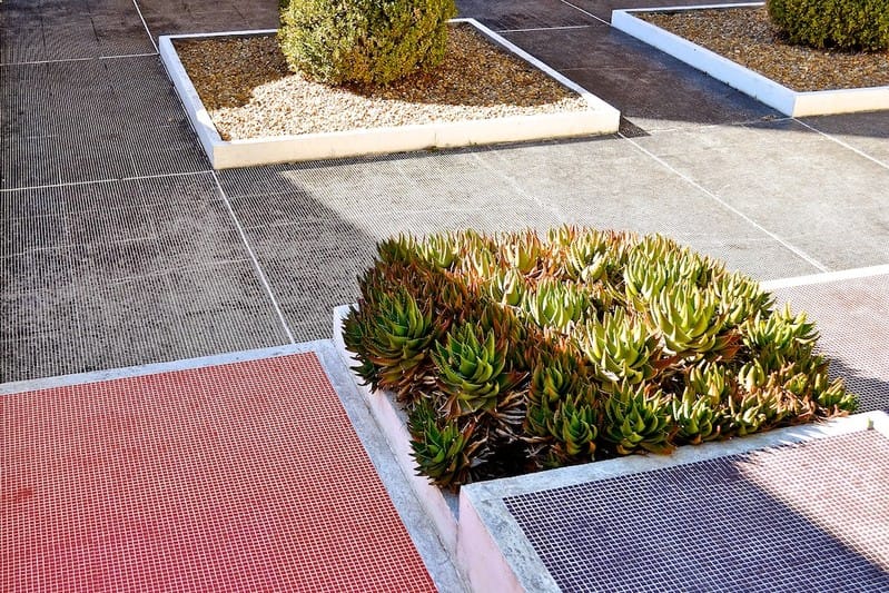 Cubist Planting Area at Villa Noailles, France